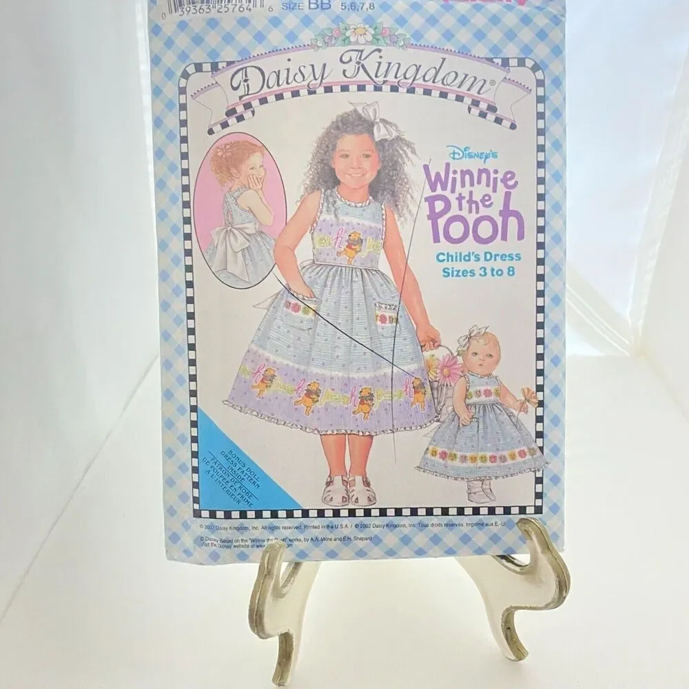 #7199 Simplicity DAISY KINGDOM Childs and Doll Dress for 18